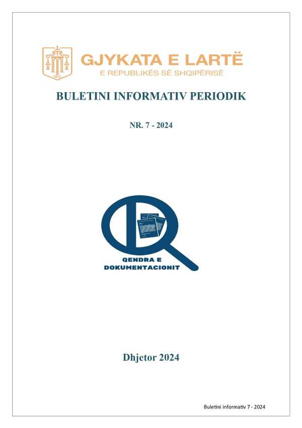 Buletini informativ elektronik nr. 7 - 2024