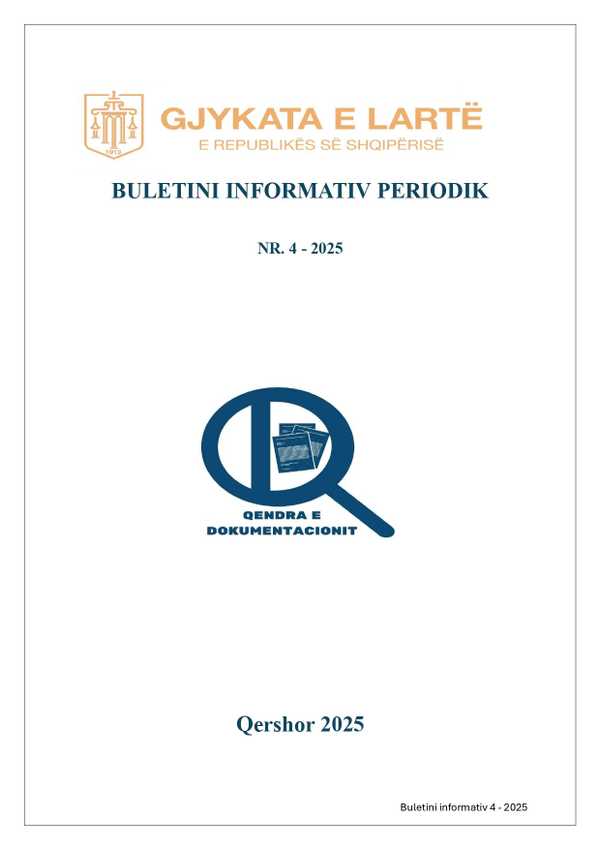 Buletini informativ elektronik nr.4 - 2025